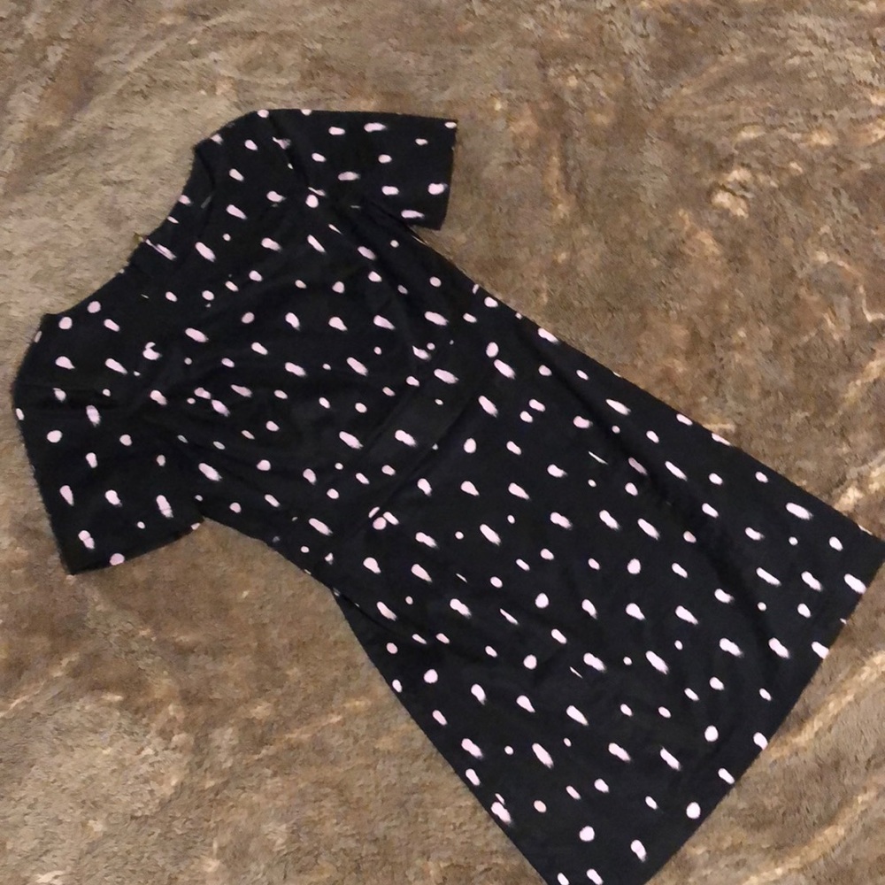 French connection short sleeve mini dress with cut out detail in back